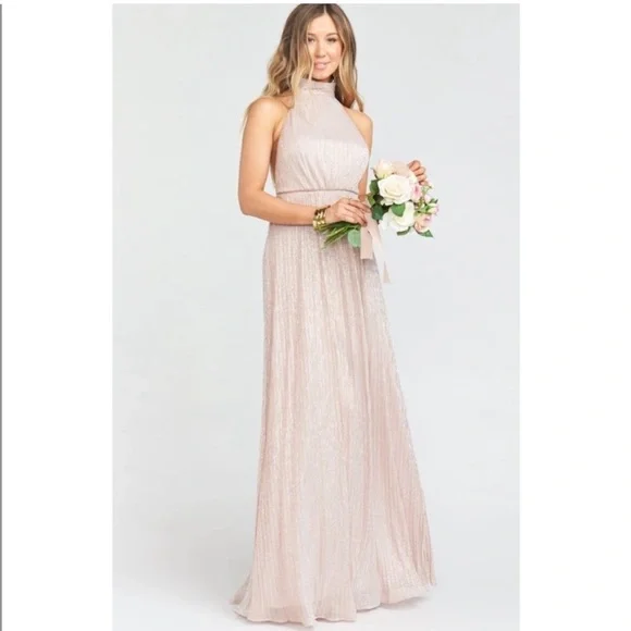 Show Me Your Mumu Collette Maxi Dress in Mauve - Sz medium - formal dress - gold - Picture 3 of 11